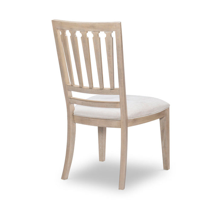 Edgewater Soft Sand - Slat Back Side Chair (Set of 2) - Light Brown
