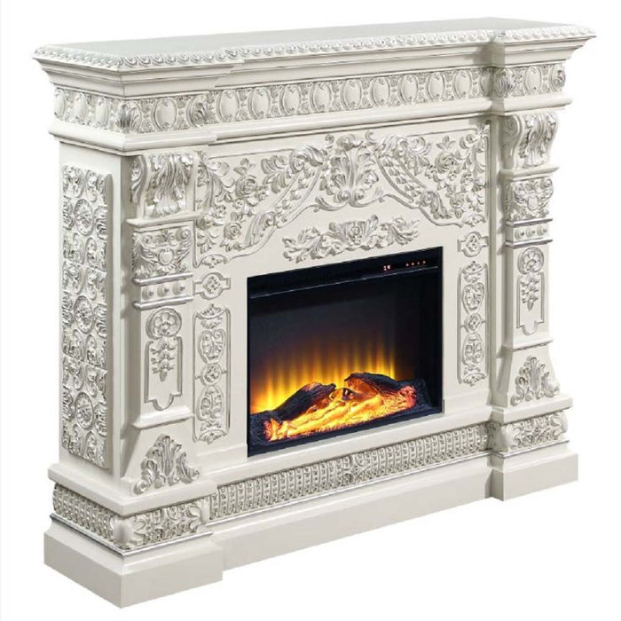 Zabrina - Fireplace - Antique White Finish