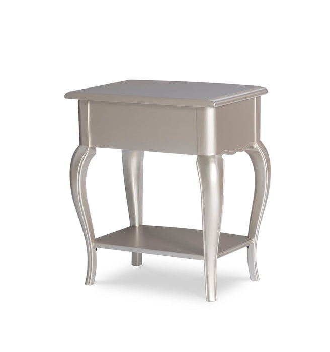 Vogue - Open Nightstand - Pearl Silver