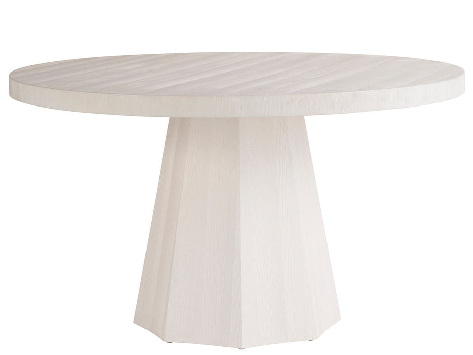 Weekender Coastal Living Home - Mackinaw Round Dining Table - Pearl Silver