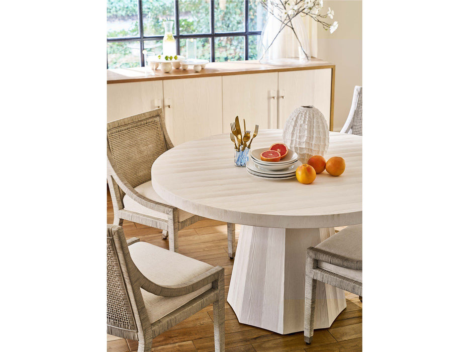 Weekender Coastal Living Home - Mackinaw Round Dining Table - Pearl Silver