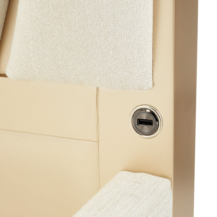 La Rachelle - Upholstered Panel Bed