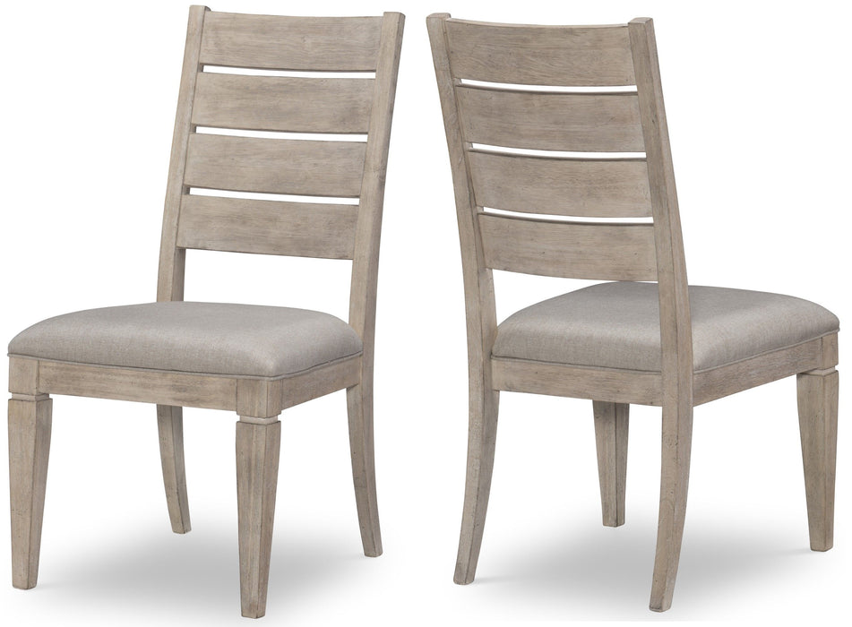 Milano by Rachael Ray - Ladder Back Side Chair (Set of 2) - Sandstone