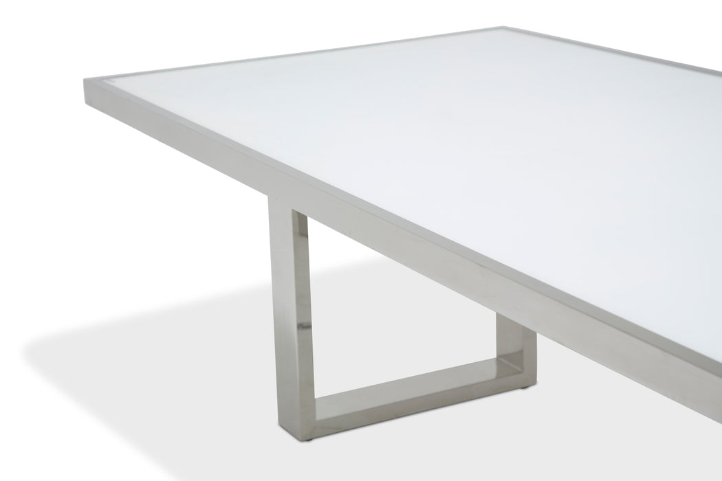 State St. - Rectangular Dining Table - Glossy White