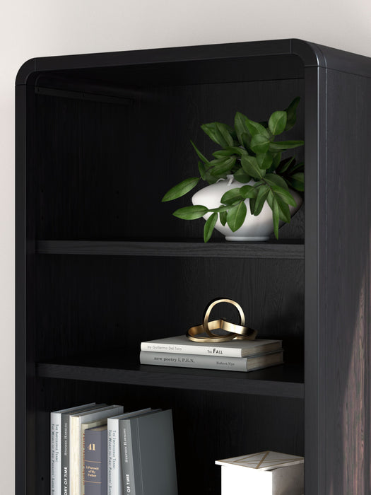 Rowanbeck - Black - Large Bookcase
