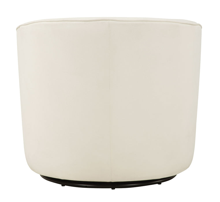 Acadia - Swivel Accent Chair - White