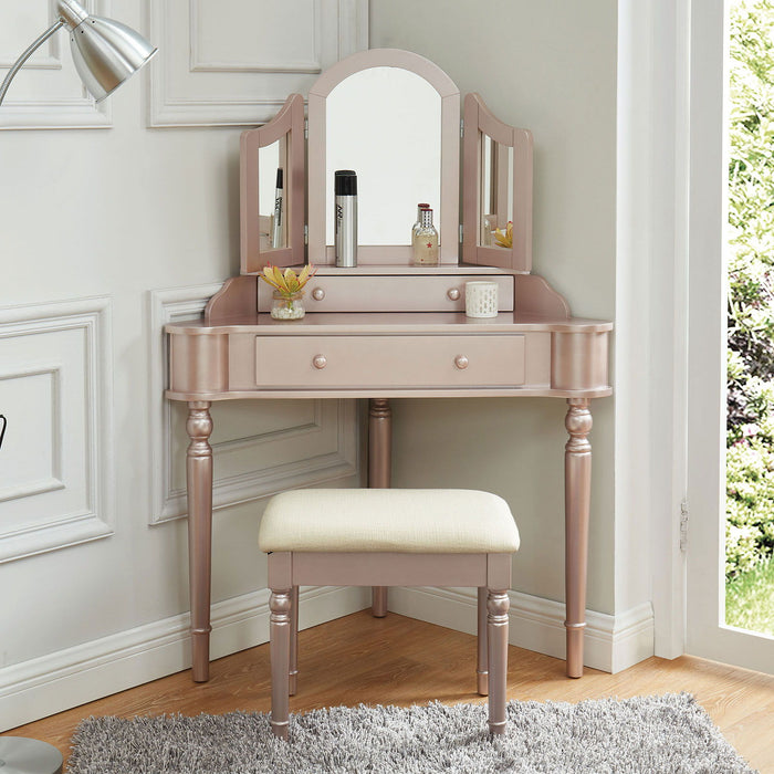 Kasey - Vanity With Stool