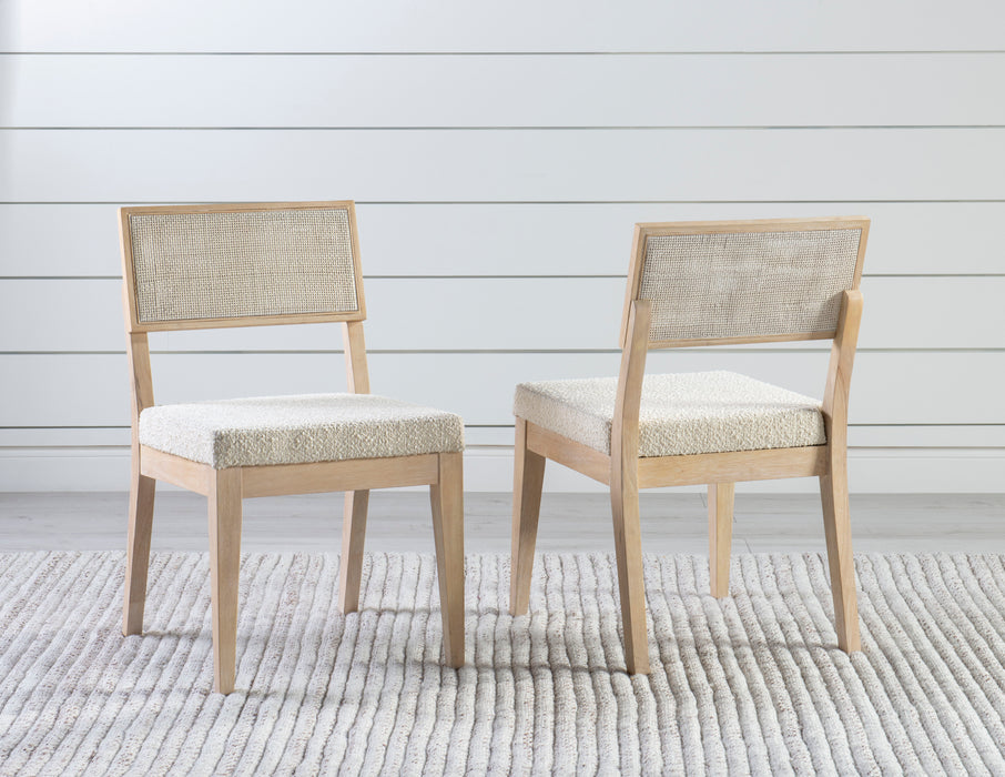 Biscayne - Woven Back Side Chair (Set of 2) - Beige
