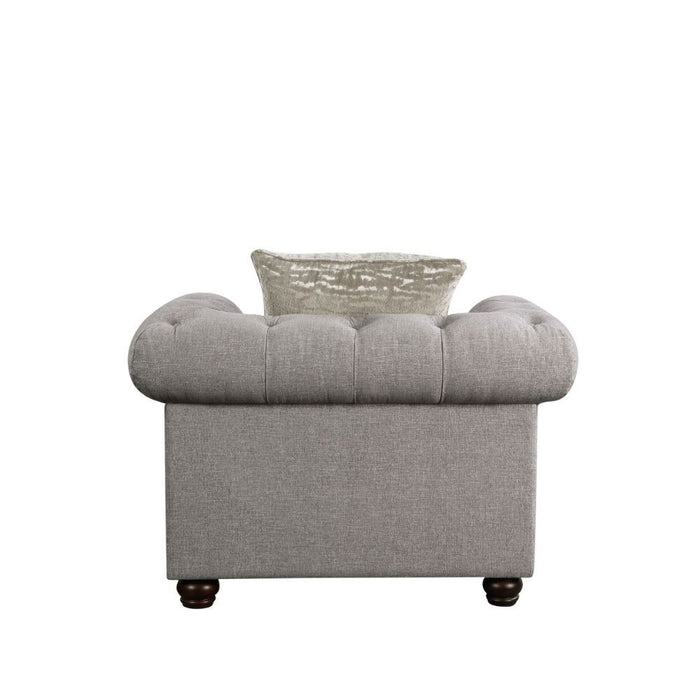 Gardenia - Chair - Gray Fabric