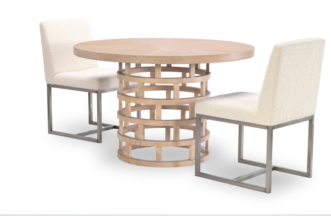 Biscayne - Round Pedestal Table - Beige
