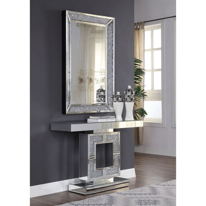 Noralie - Accent Table - Mirrored - Wood - 31"