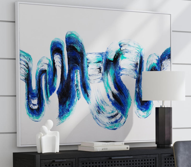 In Motion - Canvas Art - White