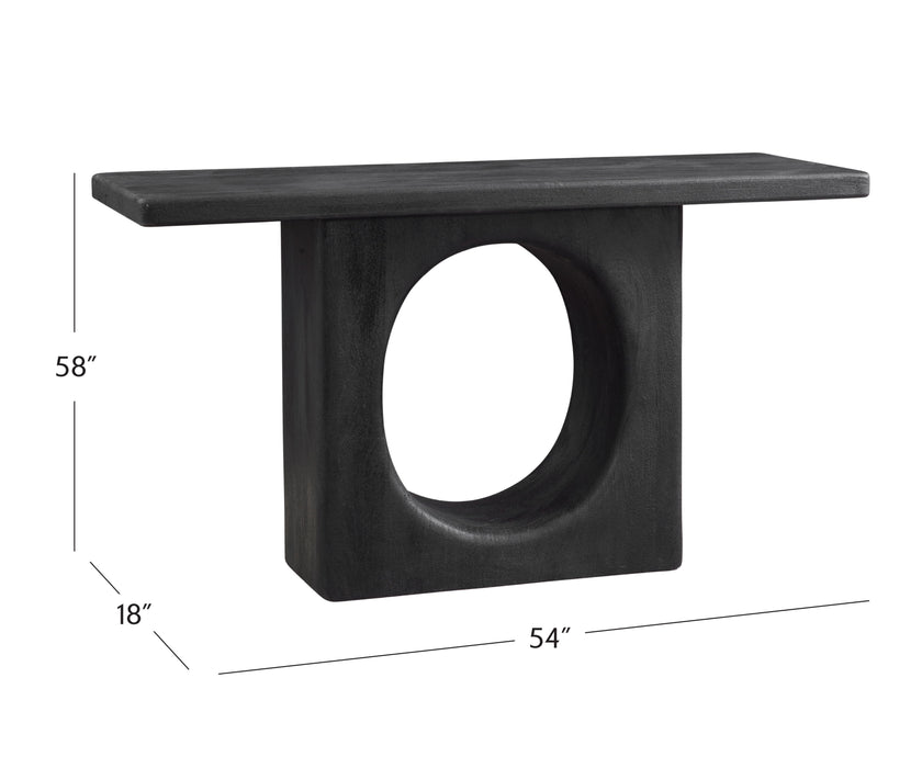 Compass - Console Table - Black