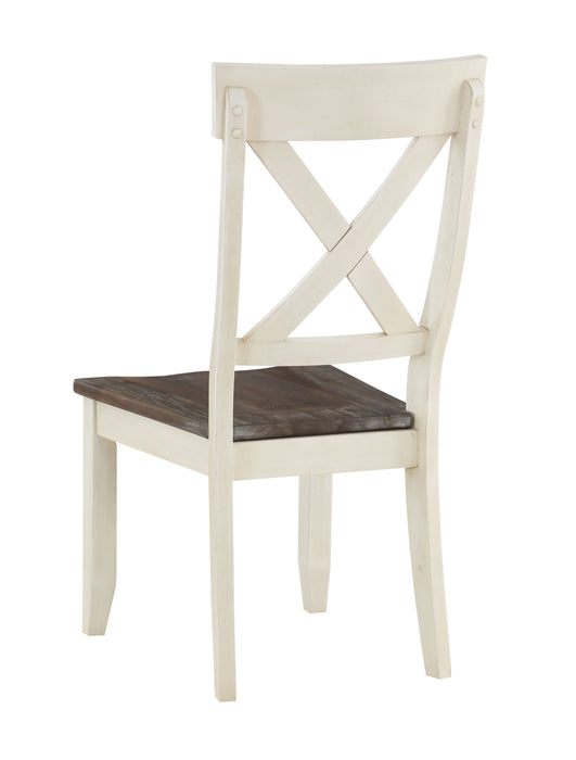 Bar Harbor II - Crossback Dining Chairs (Set of 2) - Cream