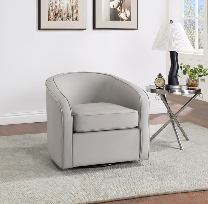 Collingswood - Swivel Accent Chair - Light Gray