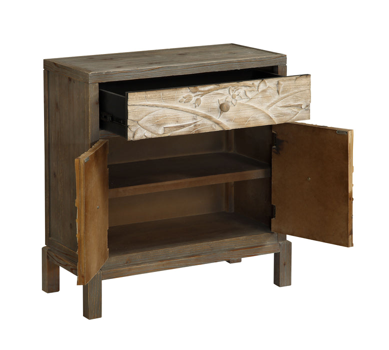 Bannock - One Drawer Two Door Cabinet - Treasures Weathered Natural