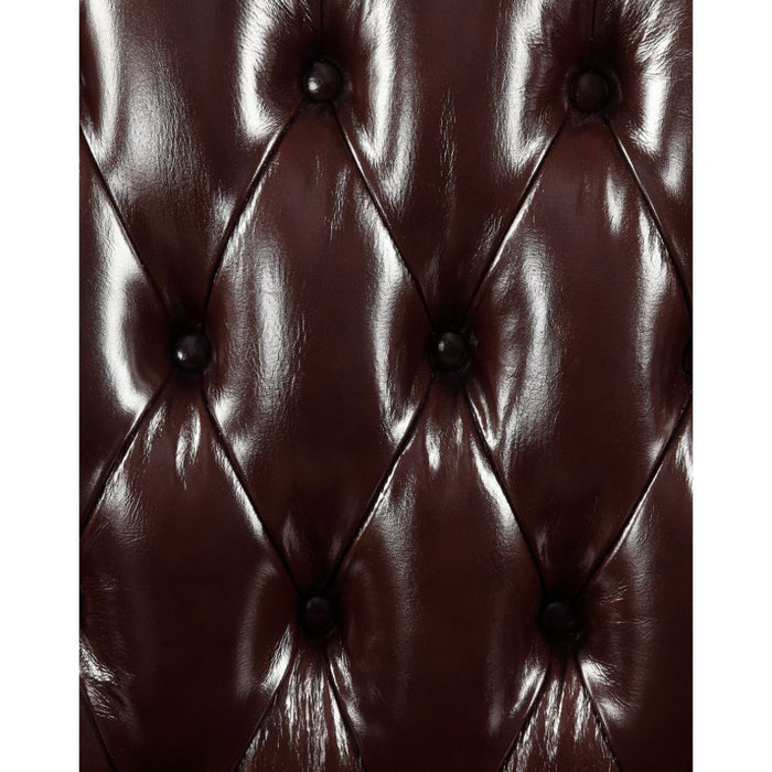Forsythia - Chair - Espresso Top Grain Leather Match & Walnut