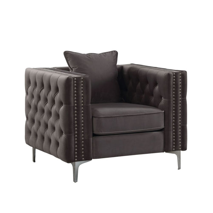 Gillian II - Chair - Dark Gray Velvet