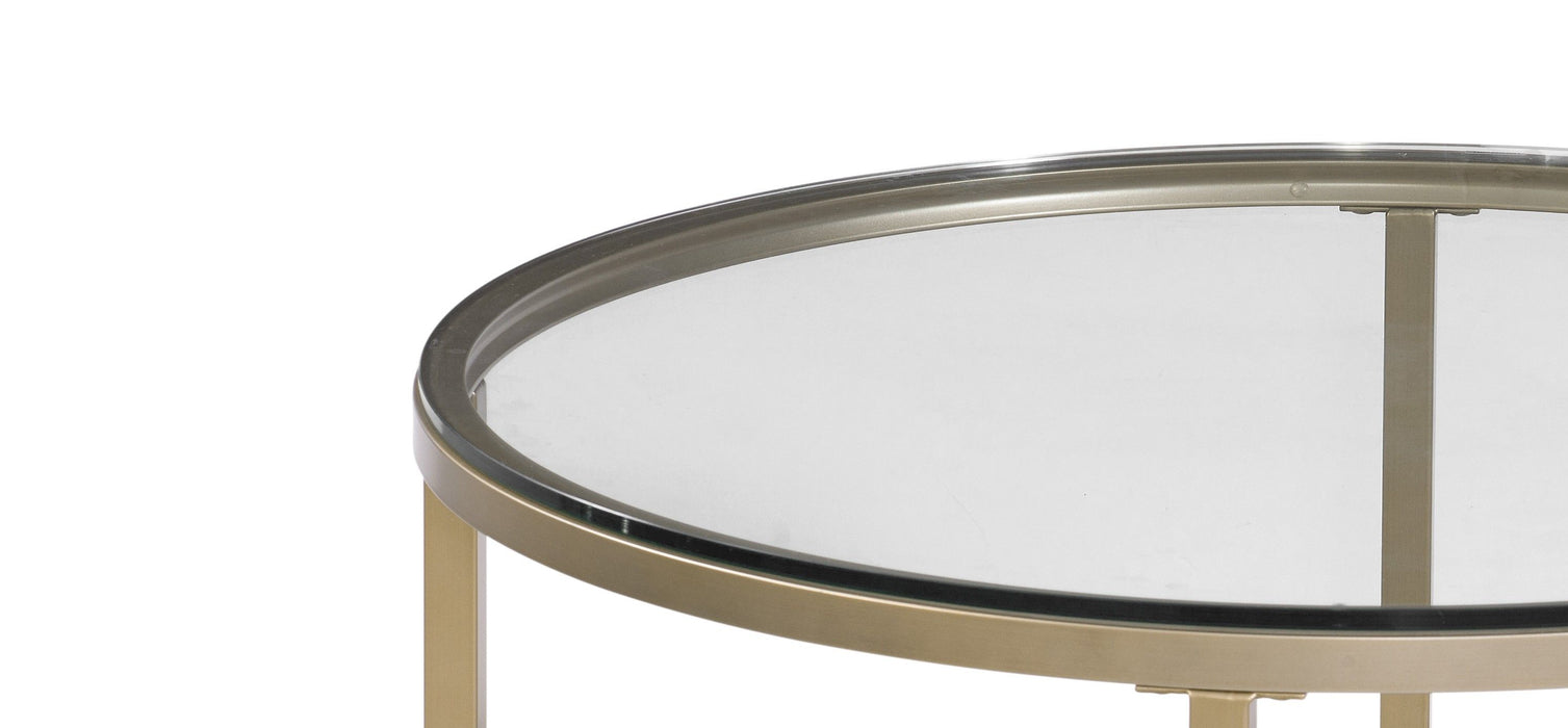 Anderson - Round Cocktail Table - Antique Gold
