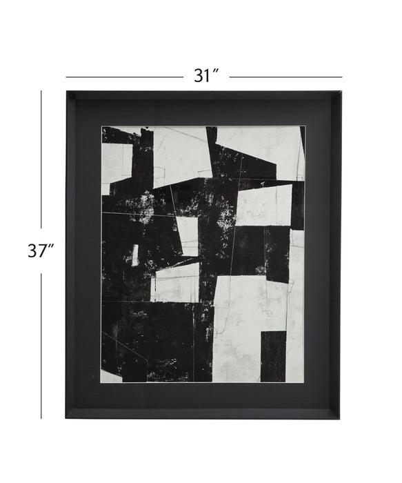Arrangement II B - Framed Print - Black