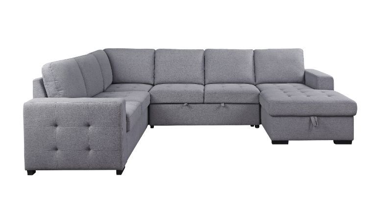Nardo - Sectional Sofa - Gray Fabric