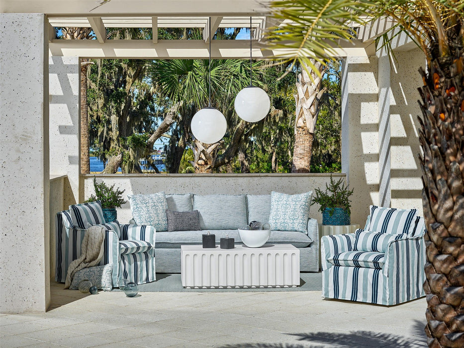 Coastal Living Outdoor - Siesta Key Outdoor Slipcover Sofa, Special Order - Pearl Silver