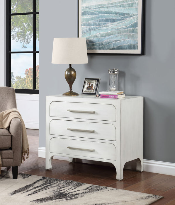 Oxford - Three Drawer Accent Chest - Burnished White