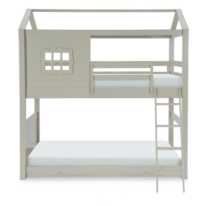 Sleepover - Complete Over Bunk Bed - Twin over Twin - Dove Gray