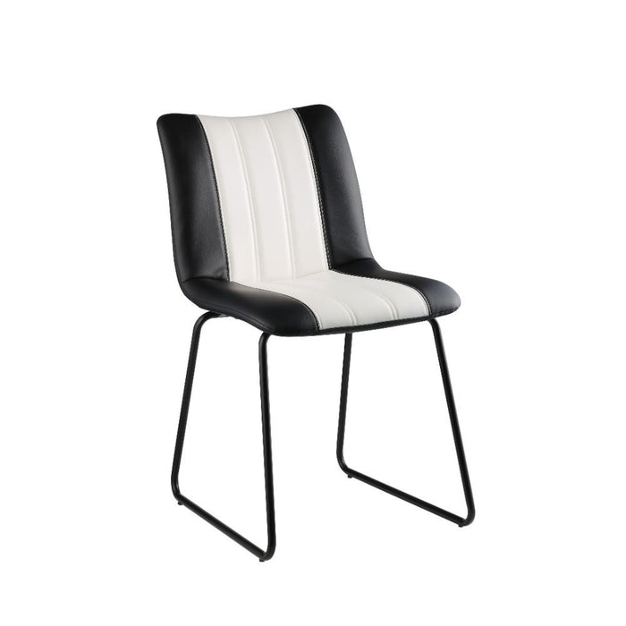 Muscari Accent Chair - Black/White PU & Black