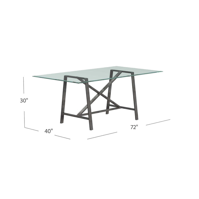 Ross - Rectangle Dining Table - Gray