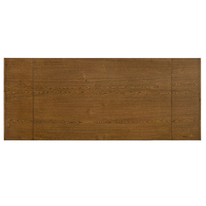 Hillary - Dining Table With 2 Leaves - Walnut & Black