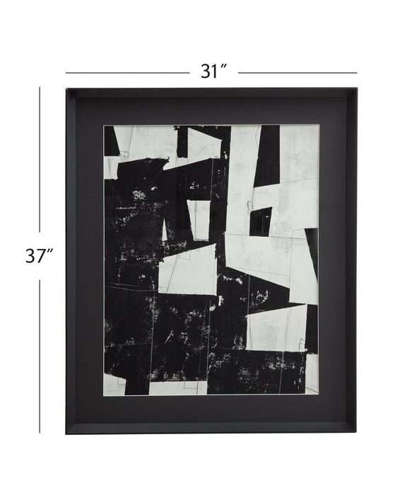 Arrangement II A - Framed Print - Black