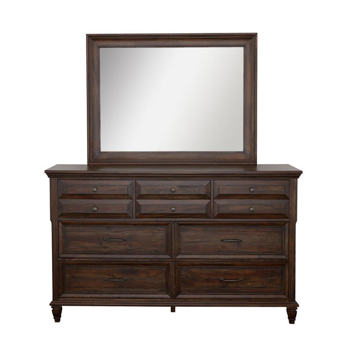 Avenue - Rectangle Dresser Mirror - Weathered Burnished Brown