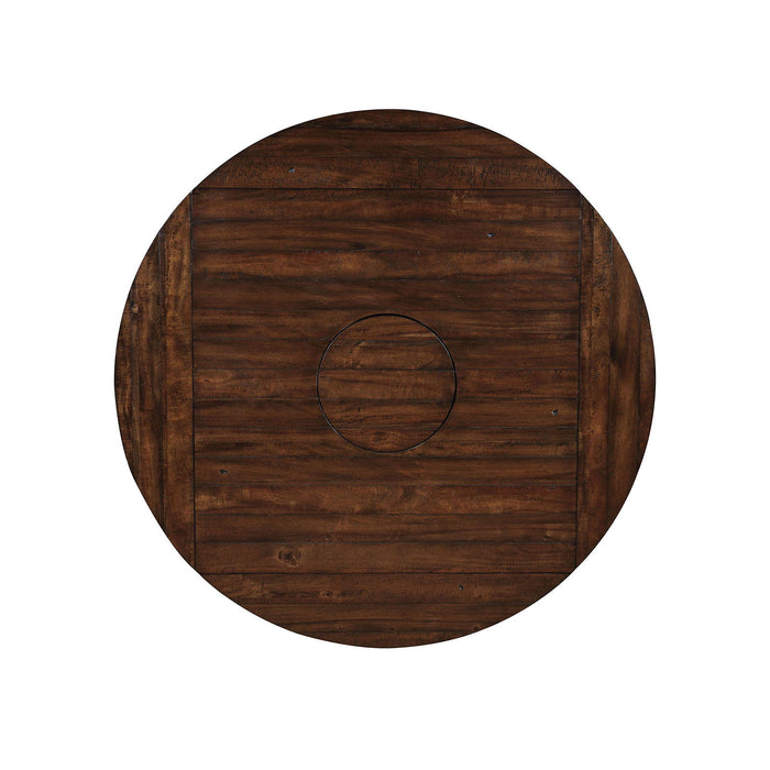 Meagan - Round Counter Height Table - Brown Cherry