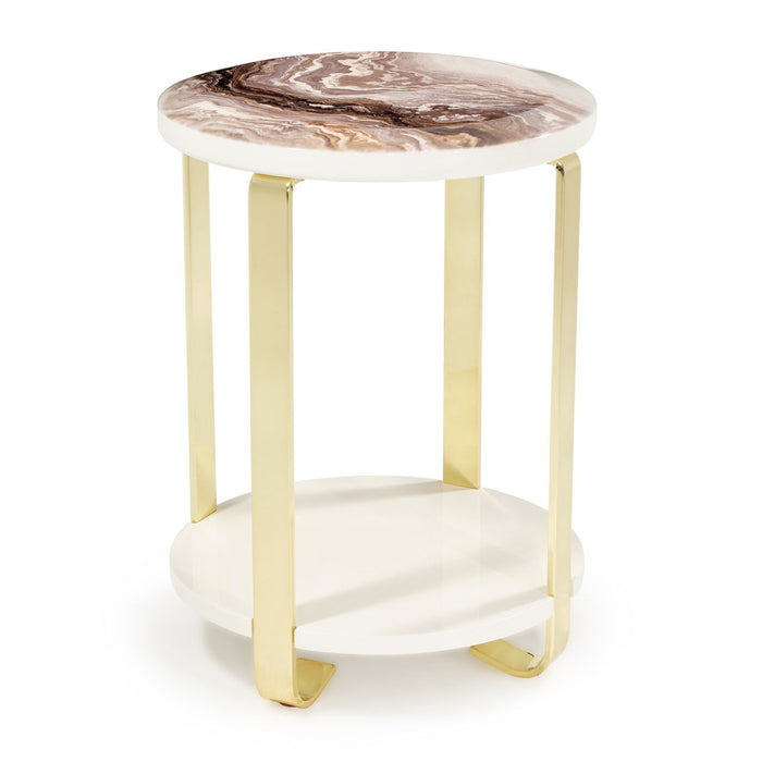 Ariana - Chairside Table - Gold