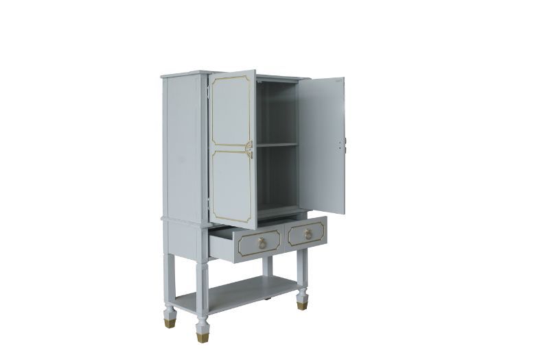 House - Marchese Cabinet - Pearl Gray Finish