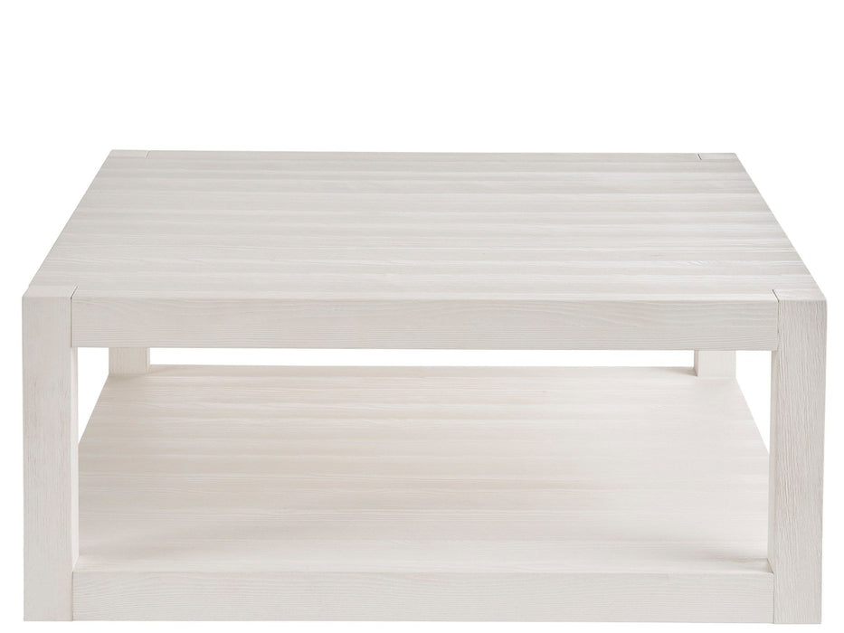Weekender Coastal Living Home - Hermosa Square Cocktail Table - White