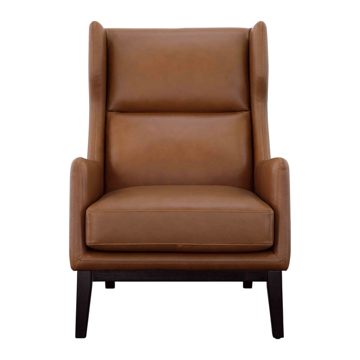 Buckman - Accent Chair - Brown / Glossy Black