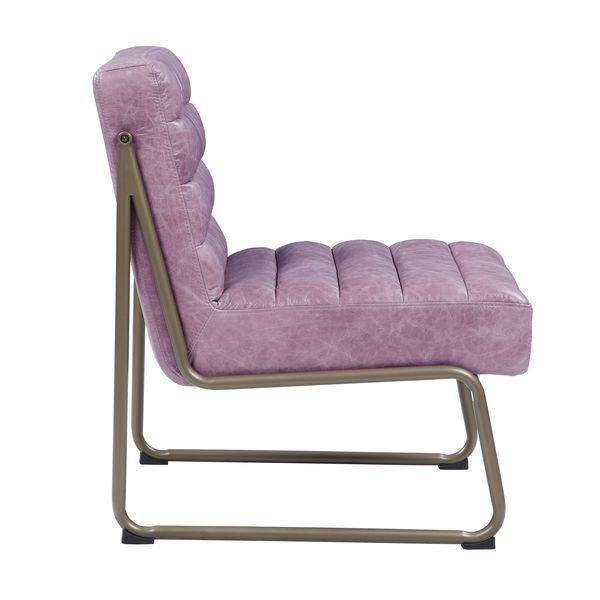 Loria - Accent Chair - Wisteria - Top Grain Leather