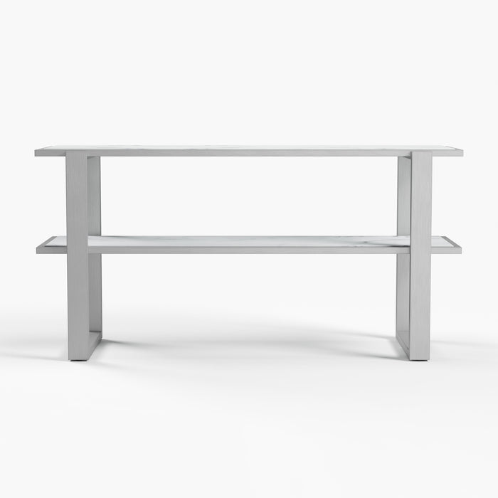 Hessle - Console Table - Silver