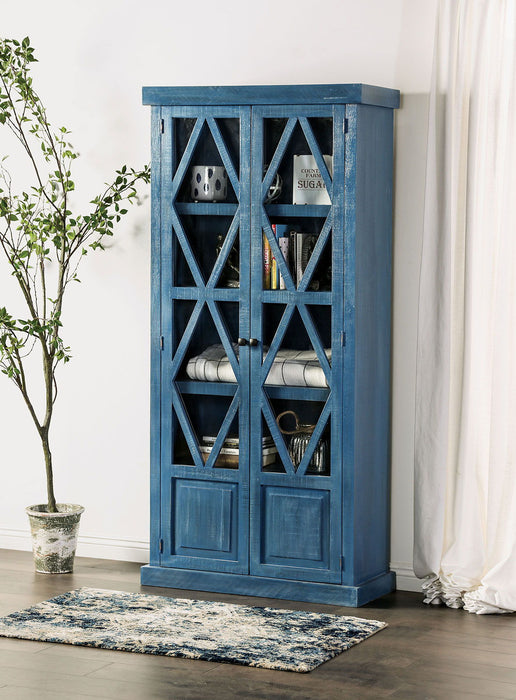 Zenia - Curio Cabinet - Denin Blue