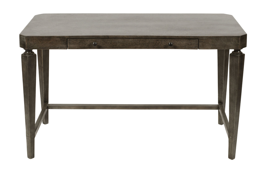Adrian - Two Drawer Writing Desk - Rocky Road Gray