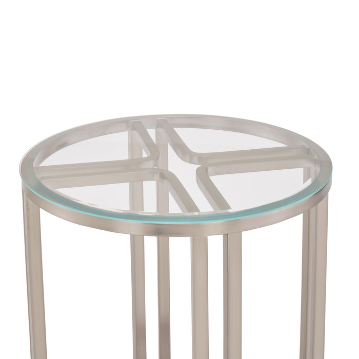 Lanterna - Chairside Table - Silver Mist