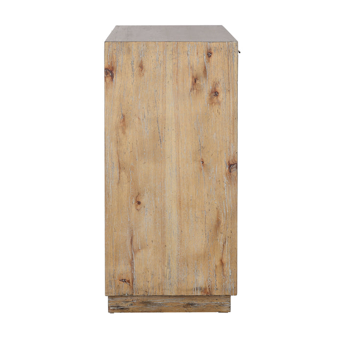 Tyler - One Drawer Two Door Cabinet - Natural / Black