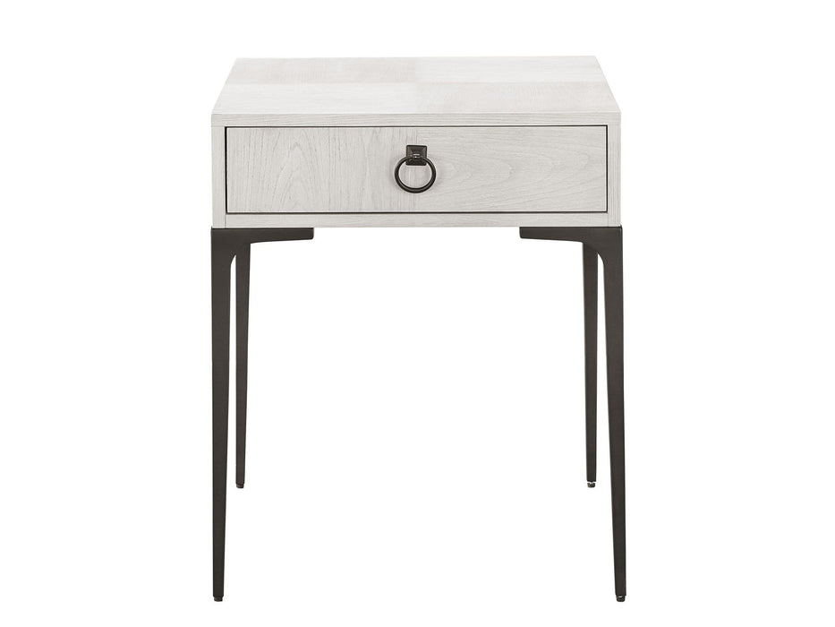 Soliloquy - Dahlia Drawer End Table - White