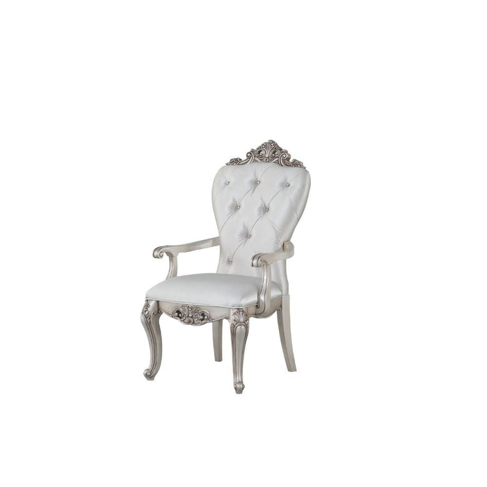 Gorsedd - Chair (Set of 2) - Cream Fabric & Antique White