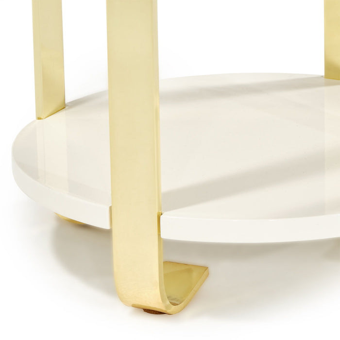 Ariana - Chairside Table - Gold