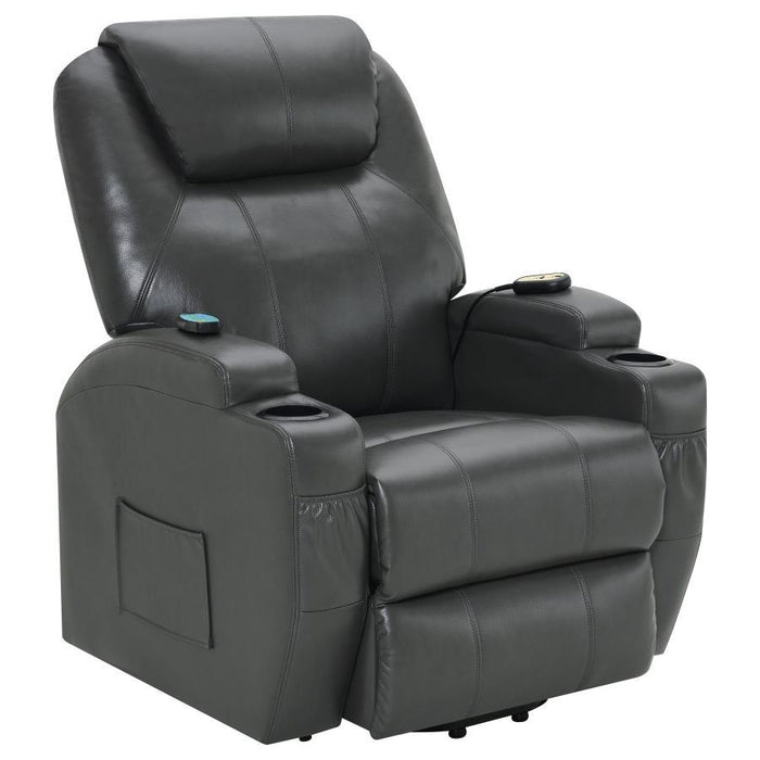 Sanger - Upholstered Power Lift Recliner Chair With Massage