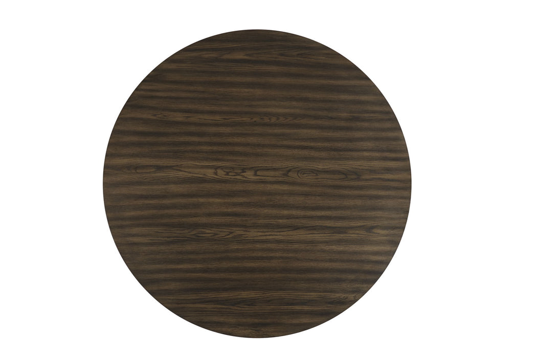 Cityscape - Round Dining Table - Dark Brown
