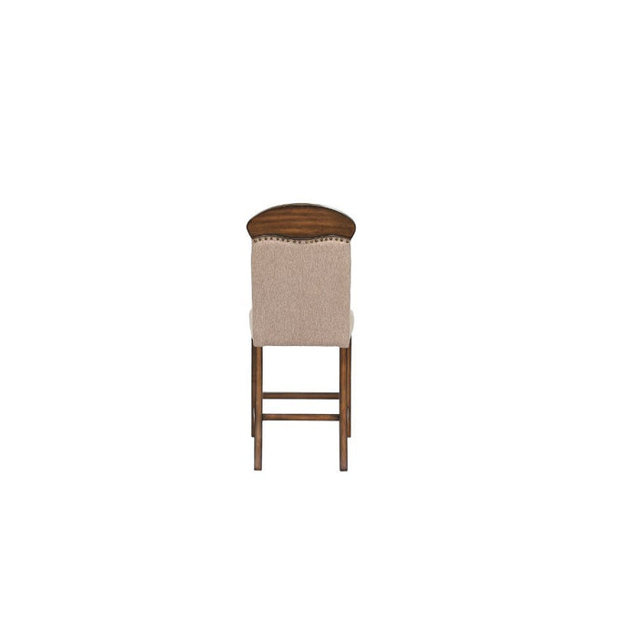 Maurice - Counter Height Chair (Set of 2) - Linen & Oak